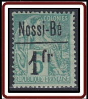Nossi-Bé - N° 22 (YT) N° 22 (AM) Neuf (*). Signé A Brun. - Unused Stamps