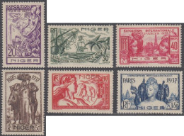 Niger - N° 57 à 62 (YT) N° 60 à 65 (AM) Neufs *. - Unused Stamps