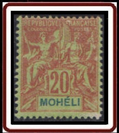 Mohéli - N° 06 (YT) N° 6 (AM) Neuf *. - Unused Stamps