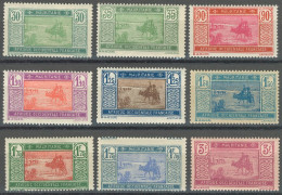 Mauritanie 1913-1944 - N° 57 à 61 (YT) N° 57 à 61, 66 & 67, 74 & 55 (AM) Neufs * Ou **. - Nuevos