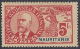 Mauritanie 1906-1912 - N° 16 (YT) N° 16 (AM) Neuf *. Manque De Gomme Sur Quelques Dents. - Ungebraucht