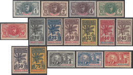 Mauritanie 1906-1912 - N° 01 à 16 (YT) N° 1 à 16 (AM) Neufs *. - Unused Stamps