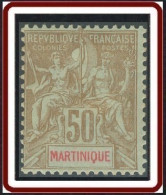 Martinique 1892-1906 - N° 49 (YT) N° 47 (AM) Neuf *. - Unused Stamps