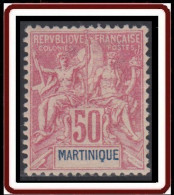 Martinique 1892-1906 - N° 41 (YT) N° 40 (AM) Neuf *. - Unused Stamps