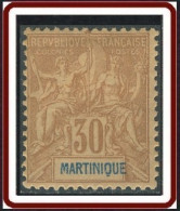 Martinique 1892-1906 - N° 39 (YT) N° 38 (AM) Neuf *. - Nuevos