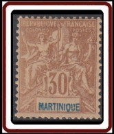 Martinique 1892-1906 - N° 39 (YT) N° 38 (AM) Neuf *. - Unused Stamps