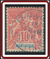 Martinique 1886-1906 - François Sur N° 45 (YT) N° 44 (AM). Oblitération De 1906. - Gebruikt