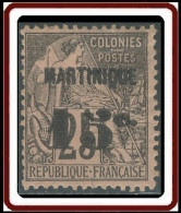 Martinique 1886-1892 - N° 17 (YT) N° 16 (AM) Neuf *. - Unused Stamps