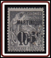 Martinique 1886-1892 - N° 10 (YT) N° 10 (AM) Oblitéré. - Usados