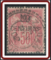 Maroc Bureaux Français 1891-1900 - N° 06A (YT) N° 12 (AM) Type III Oblitéré De Mazagan Du 24 NOV 02. - Gebruikt