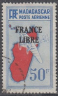 Madagascar 1940-1960 - Poste Aérienne N° 51 (YT) N° 53 (AM) Oblitéré. - Aéreo