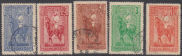 Madagascar 1908-1939 - N° 183 à 187 (YT) N° 191 à 195 (AM) Oblitérés. - Gebruikt