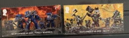 GROSSBRITANNIEN GRANDE BRETAGNE GB 2023 WARHMMER:40,000 SPACE MARINES+ORKS USED SG 5030-1 MI 5210-1 YT 5601-2 SN 4377-8 - Used Stamps