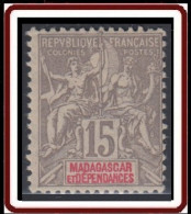 Madagascar 1889-1906 - N° 44 (YT) N° 45 (AM) Neuf *. - Neufs