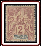Madagascar 1889-1906 - N° 29 (YT) N° 29 (AM) Neuf *. - Unused Stamps