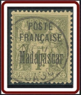 Madagascar 1889-1906 - N° 21 (YT) N° 21 (AM) Oblitéré. - Usati