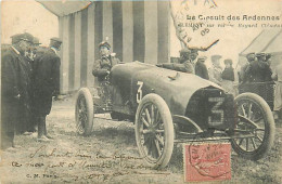 08 AUTOMOBILE- LE CIRCUIT DES ARDENNES - Cément Sur Voiture Bayard Clément - Rallyes