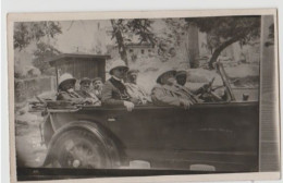 Thème - Transport - Voiture Décapotable- Personnes Avec Casque Colonial - PKW