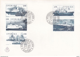 Sverige Sweden FDC 16-11-1974 Ships Boats - Schiffe