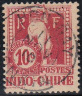 Indochine (Tonkin) 1889-1908 - Hon-Gay Sur Timbre-taxe N° 8 (YT) N° 8 (AM). Oblitération De 1910. - Postage Due