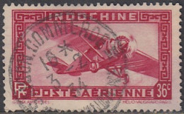 Indochine (Cochinchine) 1922-1949 - Saigon-Commerce Sur Poste Aérienne N° 8 (YT) N° 8 (AM). Oblitération De 1934. - Sonstige & Ohne Zuordnung