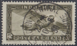 Indochine (Cochinchine) 1922-1949 - Saigon-Central Sur Poste Aérienne N° 8A (YT) N° 16 (AM). Oblitération De 1930. - Sonstige & Ohne Zuordnung