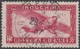 Indochine (Cochinchine) 1922-1949 - Bentre Sur Poste Aérienne N° 8 (YT) N° 8 (AM). Oblitération De 1937. - Otros & Sin Clasificación