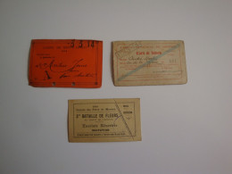 Menton,3ème Bataille De Fleurs 1914,carte De Saison Au Casino Municipal Et Carte Casino De Monte-Carlo - Tickets - Entradas