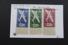 A.O.F. POSTE AERIENNE  1 à 3 SERIES DE LONDRES NEUF** TTB COTE 10,50 EUROS VOIR SCANS - Unused Stamps