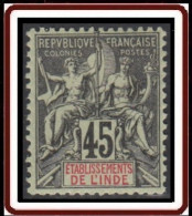 Inde Française - N° 18 (YT) N° 24 (AM) Neuf *. - Neufs
