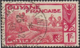 Guyane Française 1922-1947 - St-Laurent Du Maroni Sur N° 124A (YT) N° 154 (AM). Oblitération. - Used Stamps