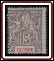 Guyane Française 1886-1915 - N° 45 (YT) N° 45 (AM) Neuf *. - Ongebruikt