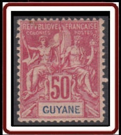 Guyane Française 1886-1915 - N° 40 (YT) N° 39 (AM) Neuf *. - Unused Stamps