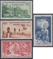 Guinée Française 1912-1944 - Poste Aérienne N° 6 à 9 (YT) N° 6 à 9 (AM) Neufs **. - Nuevos