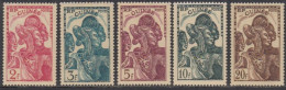 Guinée Française 1912-1944 - N° 142 à 146 (YT) N° 144 à 148 (AM) Neufs **. - Unused Stamps