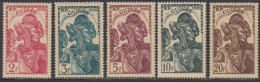 Guinée Française 1912-1944 - N° 142 à 146 (YT) N° 144 à 148 (AM) Neufs **. - Ungebraucht