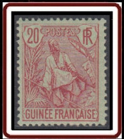 Guinée Française 1892-1907 - N° 24 (YT) N° 24 (AM) Neuf *. Gomme Médiocre. - Nuevos