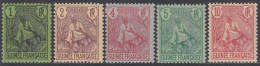 Guinée Française 1892-1907 - N° 18 à 22 (YT) N° 18 22 (AM) Neufs *. - Ongebruikt