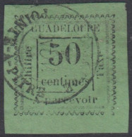 Guadeloupe 1876-1903 - Timbre-taxe N° 12 (YT) N° 12 (AM) Oblitéré. - Portomarken