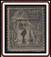 Guadeloupe 1876-1903 - N° 06 (YT) N° 6 (AM) Type XI Neuf *. - Ongebruikt