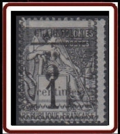 Guadeloupe 1876-1903 - N° 06 (YT) N° 6 (AM) Type V Oblitéré. - Usados