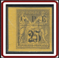 Guadeloupe 1876-1903 - N° 02c (YT) N° 2c (AM) Neuf (*). Accent Grave Sur E (case 11). - Neufs