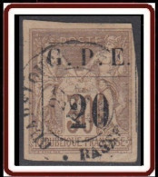 Guadeloupe 1876-1903 - N° 01 (YT) N° 1 (AM) Oblitéré. - Usati