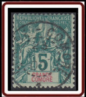 Grande Comore - N° 04 (YT) N° 4 (AM) Oblitéré De Grande Comore (1900). - Usados