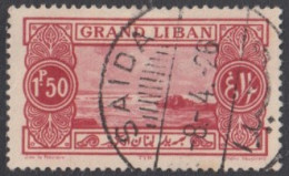 Grand Liban - N° 56 (YT) N° 56 (AM) Oblitéré De Saïda (1926). - Used Stamps