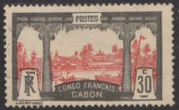 Gabon 1910-1922 - N° 40 (YT) N° 40 (AM) Oblitéré. - Usados