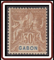 Gabon 1886-1907 - N° 24 (YT) N° 24 (AM) Neuf *. - Nuevos