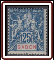 Gabon 1886-1907 - N° 23 (YT) N° 23 (AM) Neuf *. - Unused Stamps