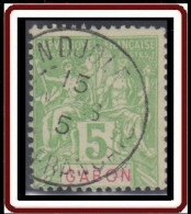 Gabon 1886-1907 - Nd'Djole Sur N° 19 (YT) N° 19 (AM). Oblitération De 1905. - Usati