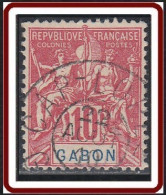 Gabon 1886-1907 - Cap-Lopez Sur N° 20 (YT) N° 20 (AM). Oblitération De 1910. - Gebruikt